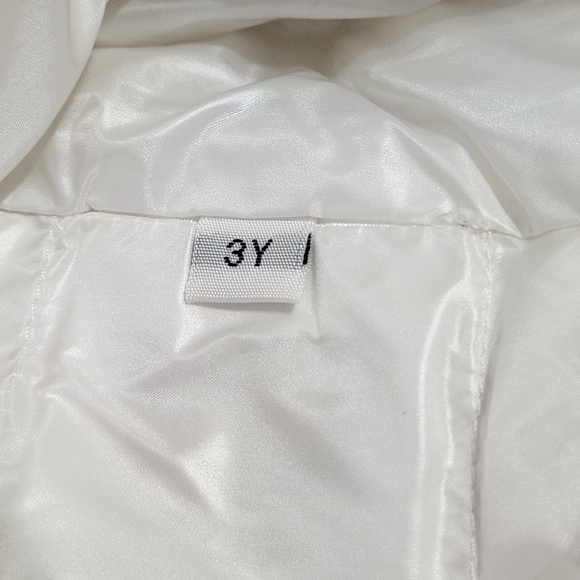 add Down Snowsuit Snow Pants Overalls Toddler Winter Warm Pearl White Italy 3T - Picture 5 of 12